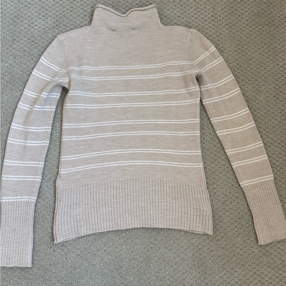 French Connection Beige Striped Sweater - Picture 3 of 8